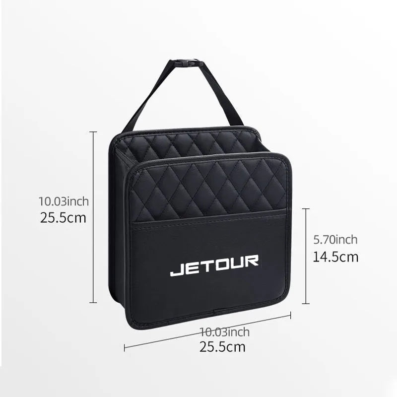 Car Pocket Trunk Bag Organizer Stowing Tidying PU Leather Multi Hanging for Chery Jetour X70 X70SM X90 X95 car Accessories