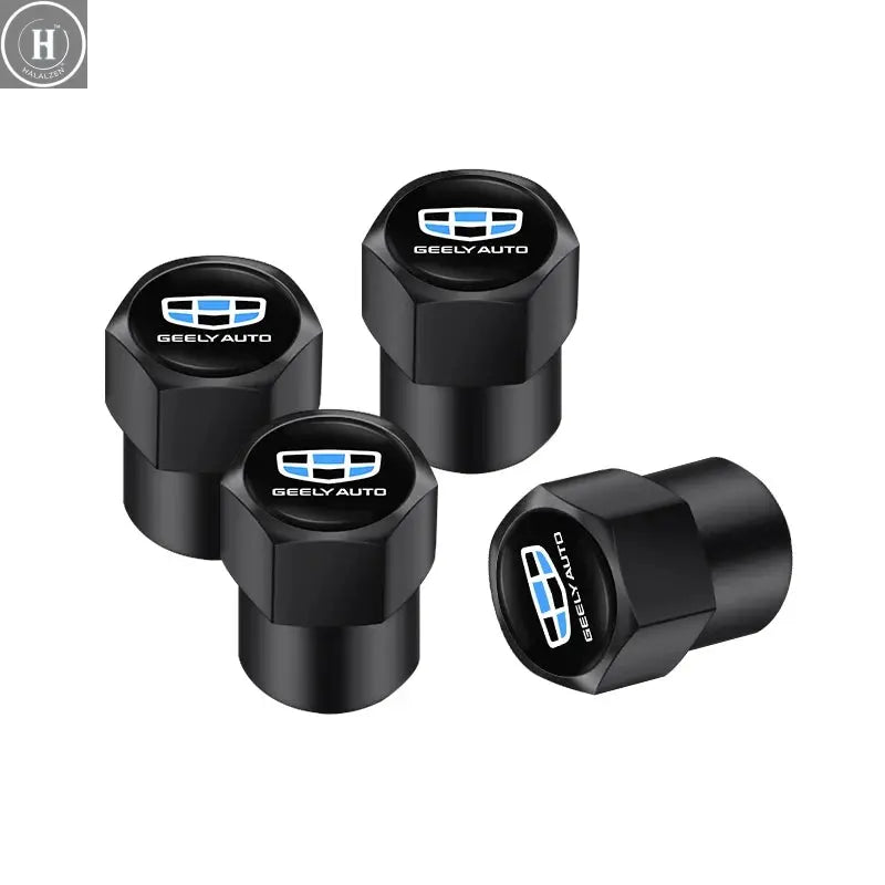 4pcs Car Wheel Tire Caps Airtight Cover For Geely Coolray Geometry C GX3 Emgrand EC7 LC Panda Tugella Binray X7 Okavango Atlas HALALZEN