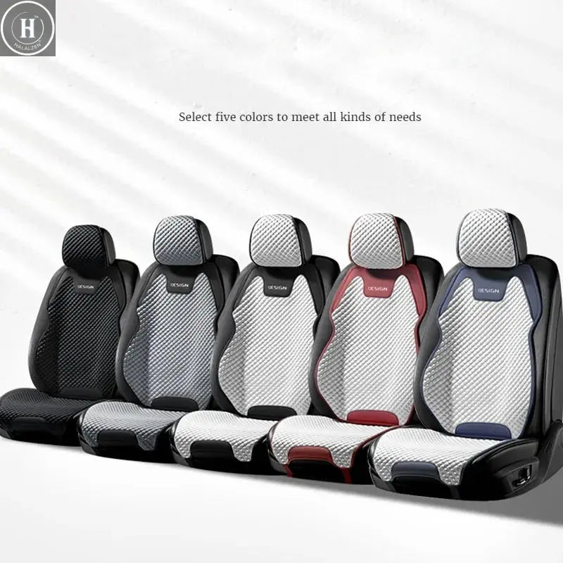 Ice Silk Car Seat Cushion Ventilation Comfortable, Durable Four Seasons Universal Split Single Car Front Seat Cover HALALZEN