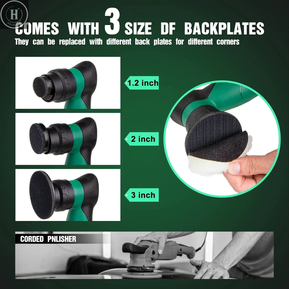 BATOCA S5 Cordless Mini Car Polisher 12V Micro Wireless Scratches Killer Car Polishing Machine Kit For Polishing Sanding HALALZEN