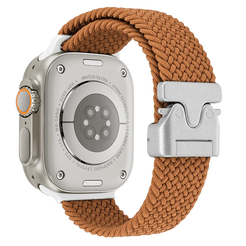 Parachute Braided Strap For Apple Watch Ultra 3/2 Band 49mm 46mm 45mm 42mm 44mm 41mm Nylon Bracelet iWatch 11 10 9 8 7 6 SE Belt