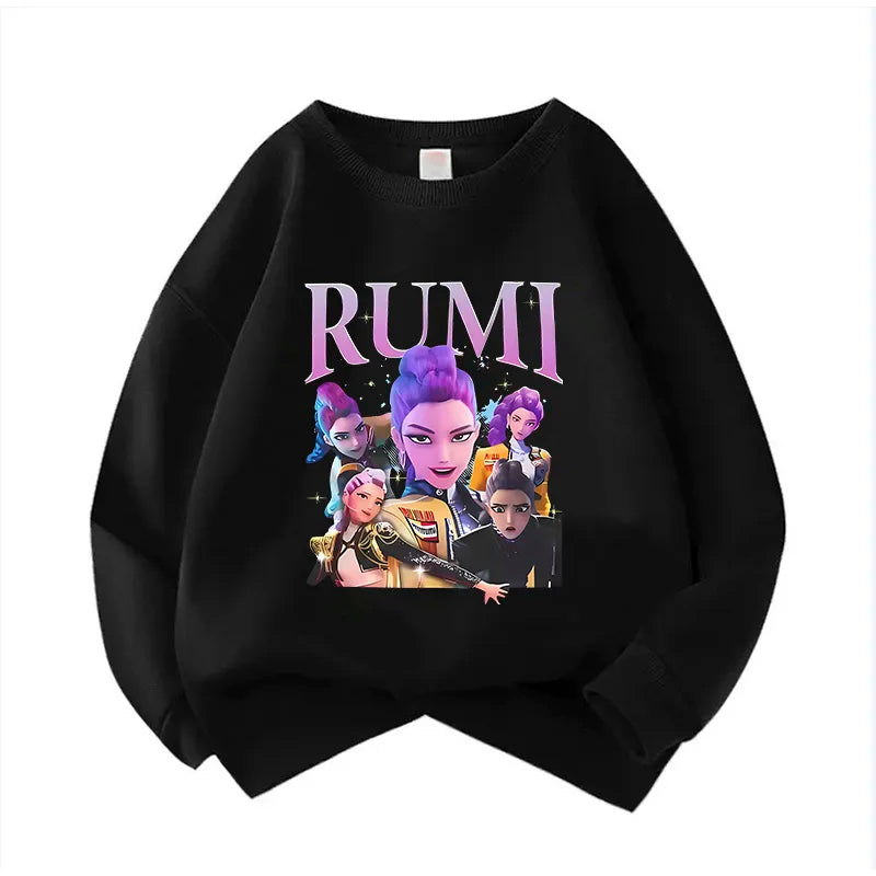 Hoodies in Movies, Kpop Devil Hunter Sweatshirts, Cute Tiger Hoodies for Boys and Girls Harajuku