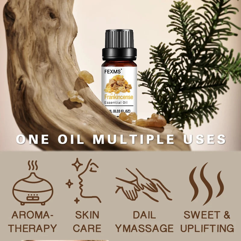 Frankincense Essential Oil 100% Pure Natural - for Sleep, Relax, Skin Moisturizing Care & Aromatherapy HALALZEN