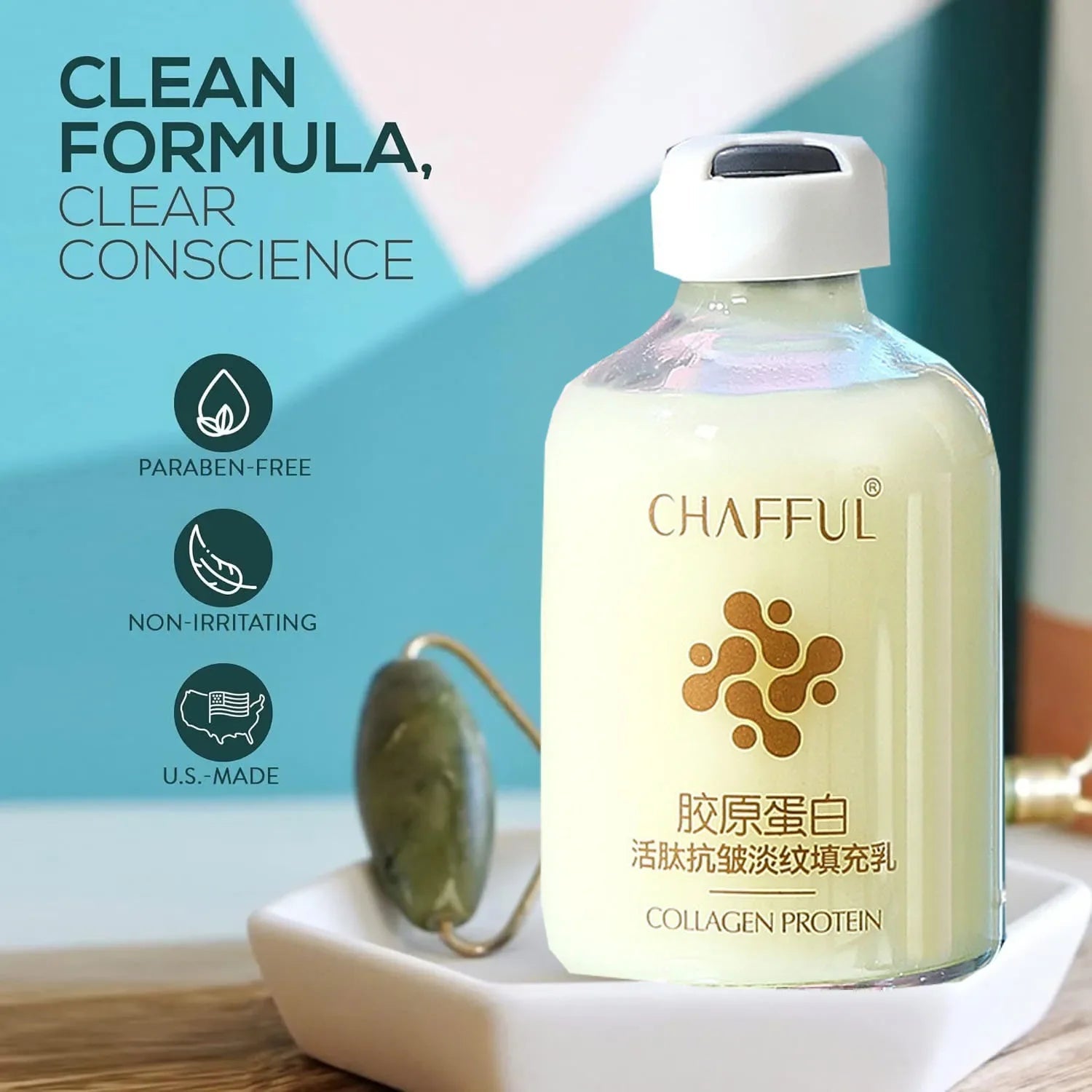 Collagen Face Serum skincare Facial Essence Liquid Firming Moisturizing Nourishing Facial Serum Skin Care HALALZEN