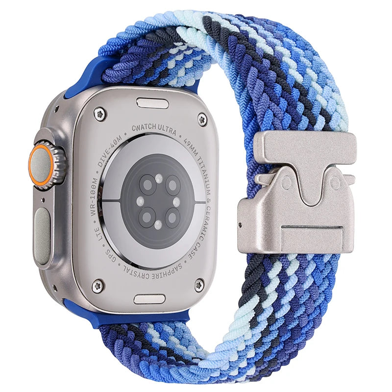 Parachute Braided Strap For Apple Watch Ultra 3/2 Band 49mm 46mm 45mm 42mm 44mm 41mm Nylon Bracelet iWatch 11 10 9 8 7 6 SE Belt