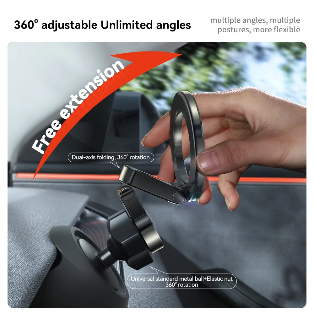 YZ For Tesla Magnetic Car Phone Holder 2025 Model 3 Y Highland Juniper Air Vent Mount Car Bracket Stand 360 Degree Rotatable