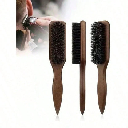 Wooden Handle Barber Brush
