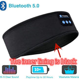 Wireless Bluetooth Sleeping Headphones Headband Thin Soft Elastic Comfortable Music Ear Phones Eye Mask For Side Sleeper Sports Halalzen