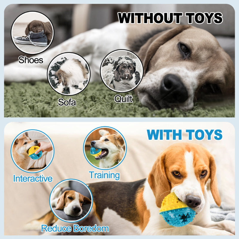 Interactive Dog Treat Dispensing Ball