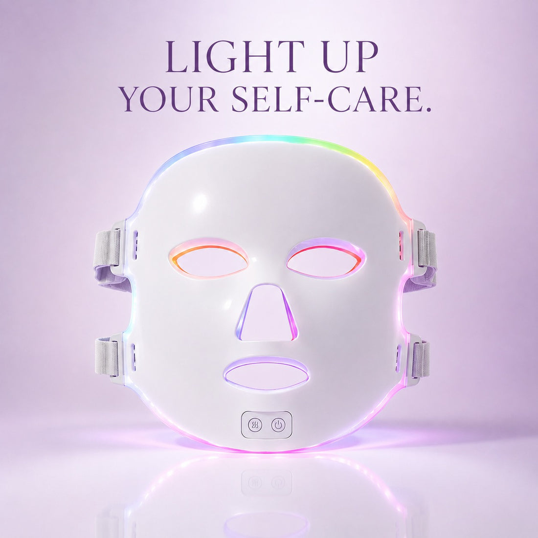 7-Color LED Facial &amp; Neck Light Therapy Mask