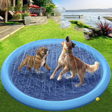 Thicker  Durable Pet Spray Pad  QuickFill Dog Bath Pool for Summer Fun  Portable LeakProof Cooling Water Tub  Perfect Outdoor Toy for Pups Cats  Small Animals