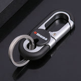 Elegant Stainless Steel Mens Keychain  Versatile Durable Key Organizer  Stylish WaistHanging Accessory