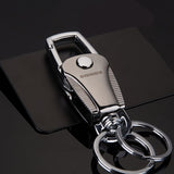 Stainless Steel Collapsible Key Chain  Effortless Expand Design for Men  Women  Fashionable Waist Key Ring Pendant  Durable Car Accessories for Enthusiasts