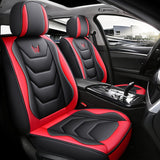 Luxurious 5Seat PU Leather Car Seat Covers  Waterproof Universal Fit Comfort Cushion Set for SUVs  Vehicles