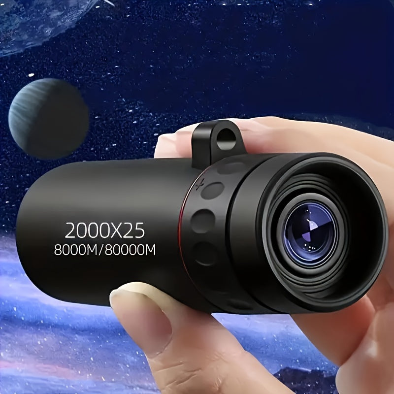 HighPower 2000X25 Monocular Telescope  Portable Hd Magnifier For Hunting Travel Concerts  Fishing