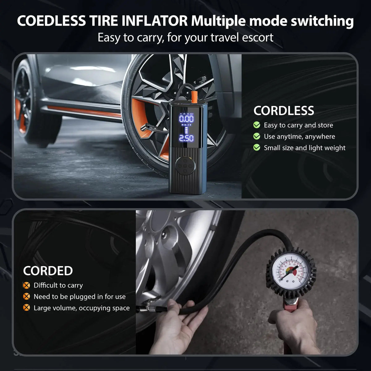 Power Tire Inflator Halalzen